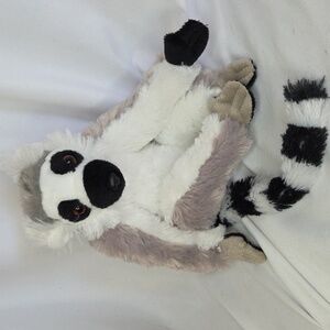 Wild Republic Ringtail Lemur Realistic Bean Butt Plush 8" Sitting